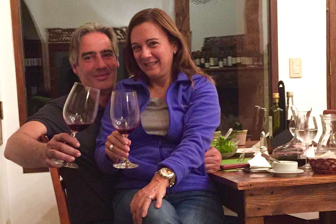 Patrick Blousson y esposa